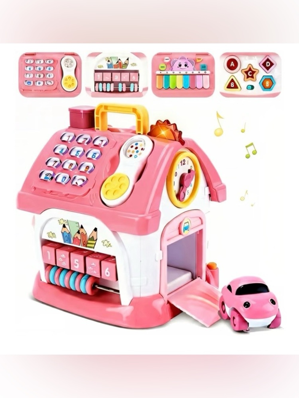 Baby Musical Learning House with Sound Light Music, PINK
